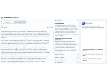 assemblyai transcript