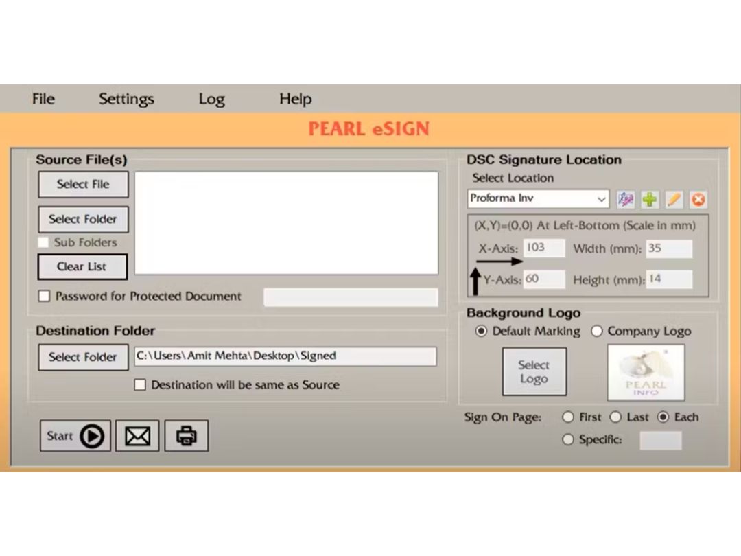 pearl esign file
