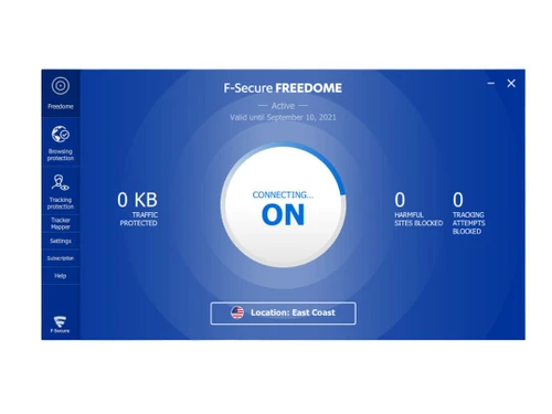 F-Secure FREEDOME VPN connecting
