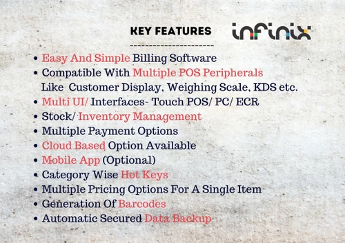 Infinix key features