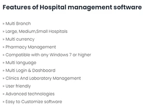 wincent hospital management software features