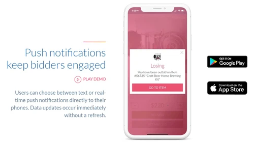 handbid push notification