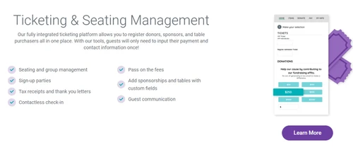 givesmart ticketing seating management