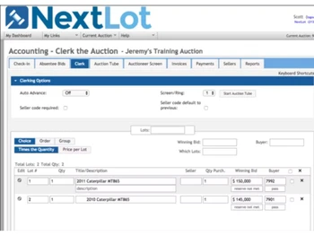 nextlot clerk