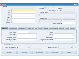Oracle HRMS Details