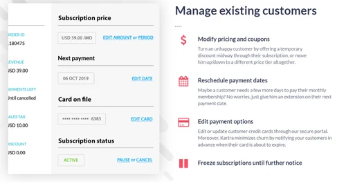 kartra manage existing customers