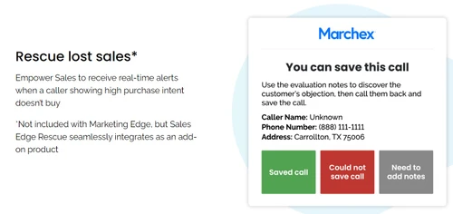 marchex reduce lost sales