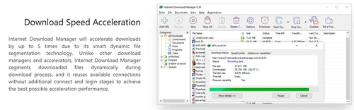 internet download manager download speed acceleration