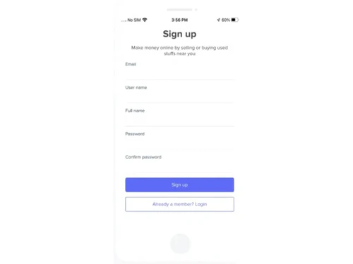 joysale letgo clone sign in