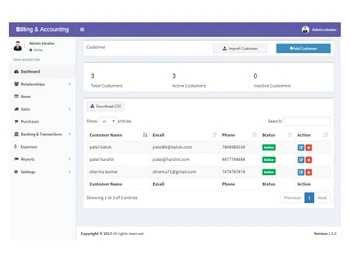 zivaan billing and accounting