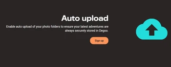 degoo auto upload