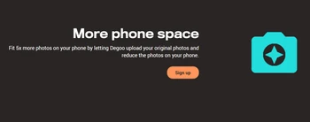 degoo phone space