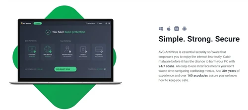 avg antivirus free secure