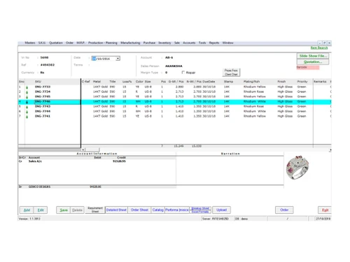 jewellery erp sales