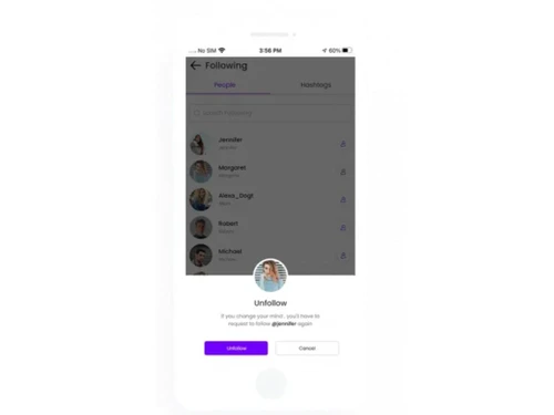 Instagram Clone-Unfollow