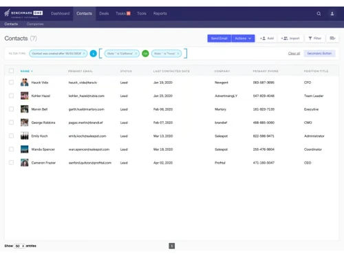 benchmarkone-crm-settings