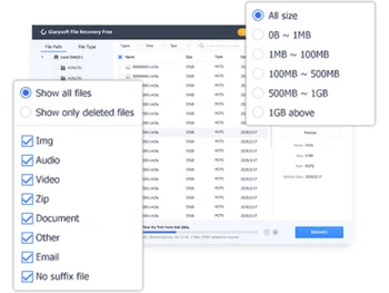glarysoft filerrecovery files