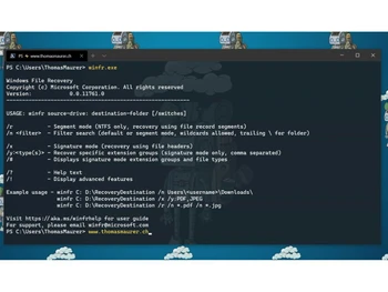 Windows File Recovery