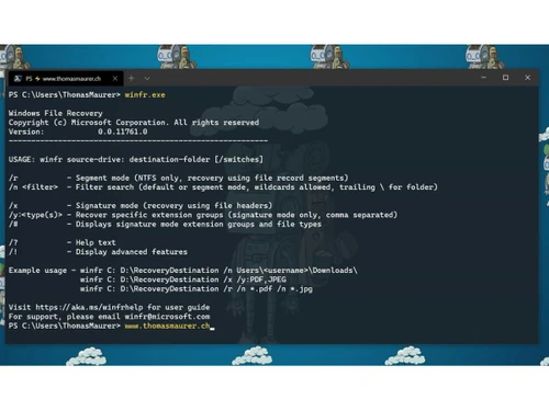 Windows File Recovery
