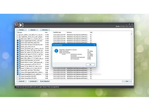 undeletemyfiles pro filename