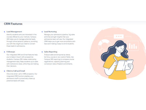 campus365 crm features
