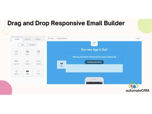 automatecrm drag and drop
