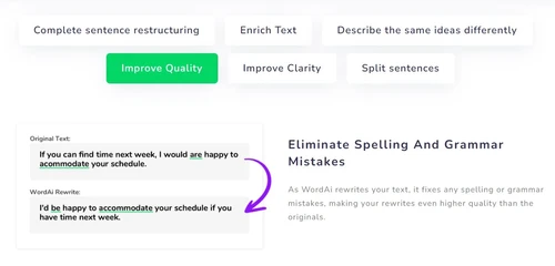 wordai improve quality