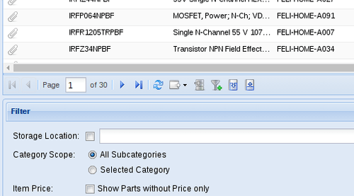 partkeepr part search