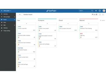 OpenProject boards