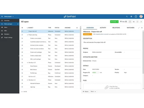 OpenProject packages
