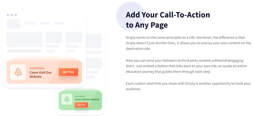 sniply call to action