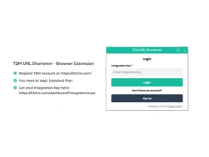 t2m url shortener-login