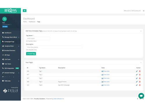 t2m url shortener-tags