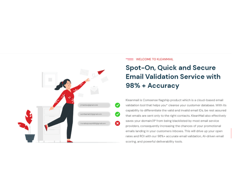 kleanmail dashboard customer