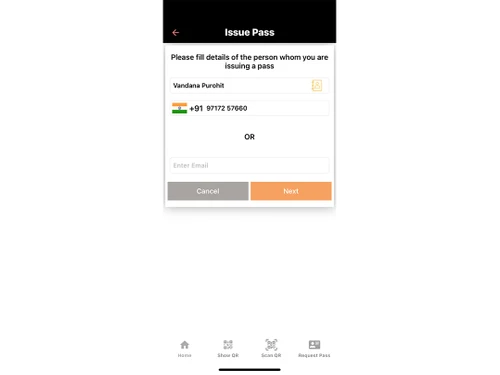 trume issue pass from mobile