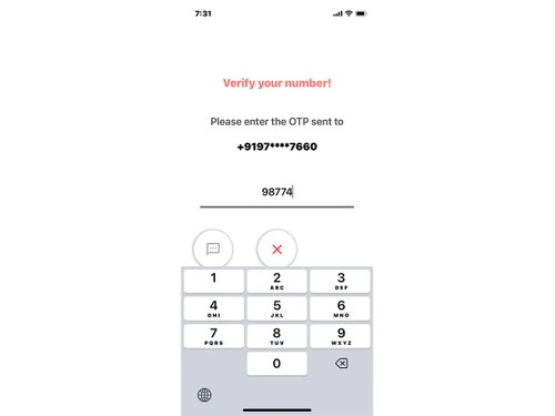 trume mobile number verification