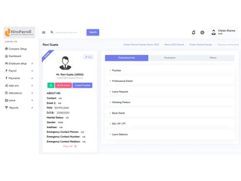 hivepayroll employee master