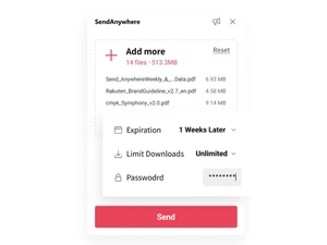 sendanywhere add more