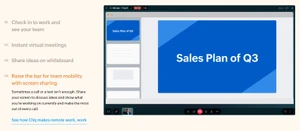 zoho cliq screen sharing