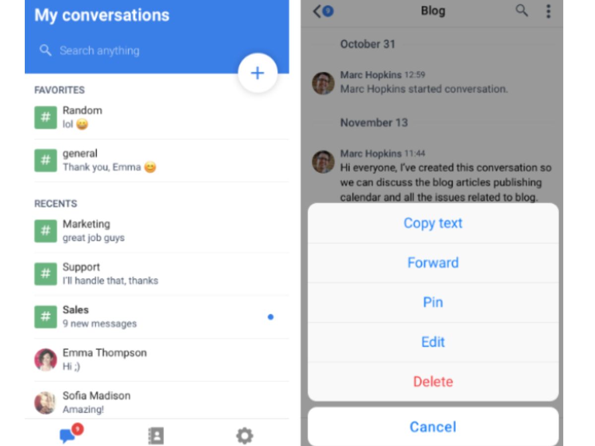 chanty software-conversations