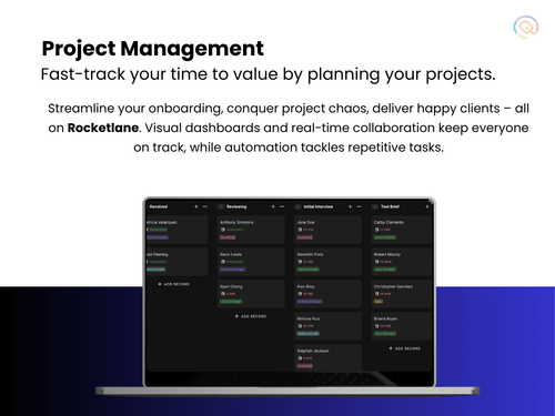 Rocketlane project management