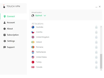 Touch VPN connect