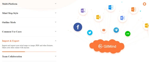 gitmind import export