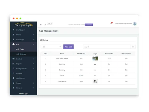 infinitecab cab-management
