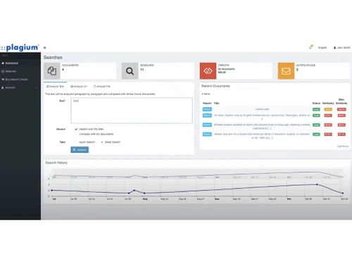 plagium dashboard