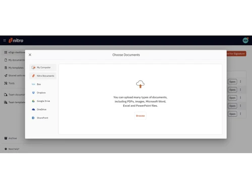 Nitro Sign-documents