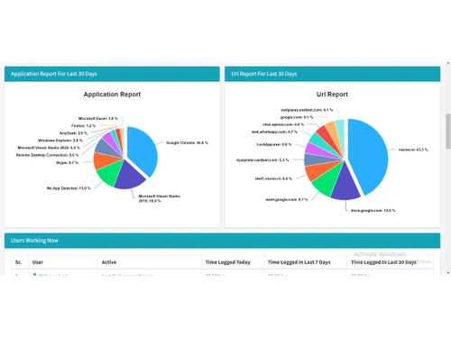 work hour monitor application report