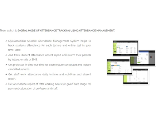 MyClassAdmin-Attendance management
