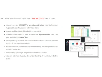 MyClassAdmin-Online tests