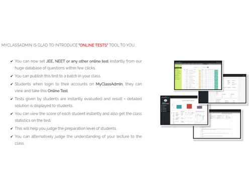 MyClassAdmin-Online tests